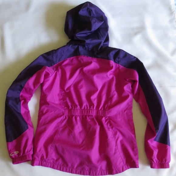 4/$14 CHAMPION venture dry JACKET windbreaker PURPLE pink GIRLS size 10/12 LARGE - Picture 11 of 11